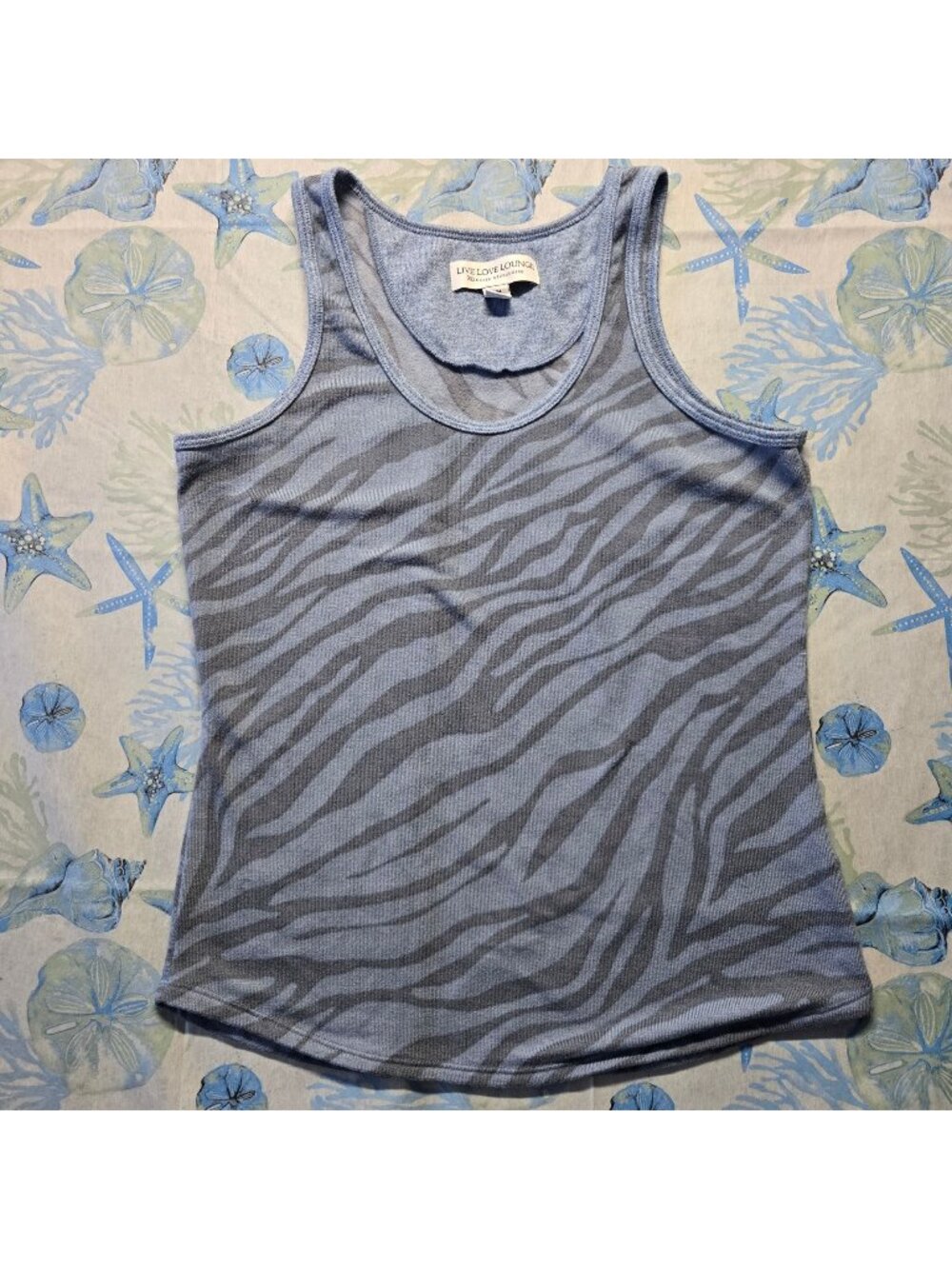 Live Love Lounge by Karen Neuburger Racerback Tank Top Womens Sz M
